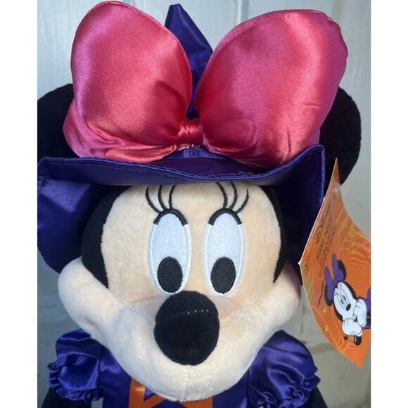 Disney Halloween Decor Mickey & Minnie Plush Set “Dracula & Witch” 22” Greeters - Picture 6 of 11